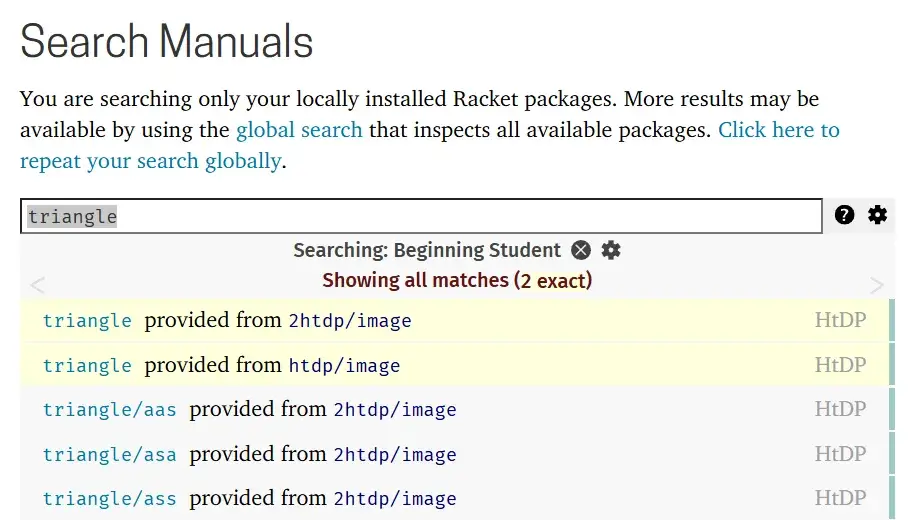 Racket 官方文档查阅