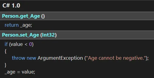 编译器对属性访问器的处理